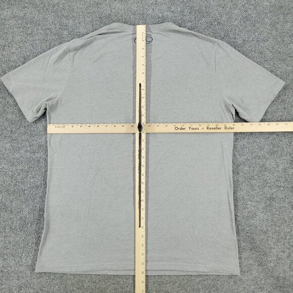 Under Armour Shirt Men's Large Gray Graphic Tee Short Sleeve Logo HeatGear Loose - Picture 9 of 12